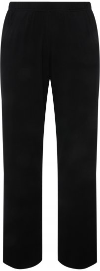 Ulla Popken Bootcut Elastic Waist Cotton French Terry Sport Pants Black - Jeans & Calças Femininas em Tamanhos Grandes – Plus Size - 