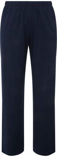 Ulla Popken Bootcut Elastic Waist Cotton French Terry Sport Pants Night Blue - Jeans & Calças Femininas em Tamanhos Grandes – Plus Size - 