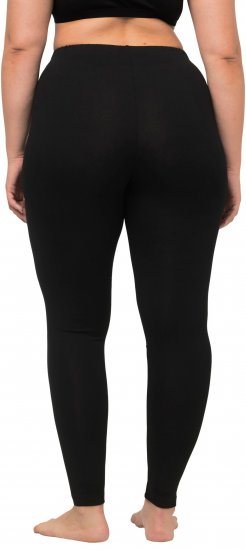 Ulla Popken Viscose Spandex Leggings Black - Jeans & Calças Femininas em Tamanhos Grandes – Plus Size - 
