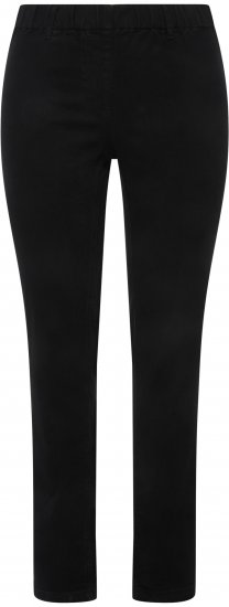 Ulla Popken Denim Look All Elastic Pocket Sienna Jeggings Black - Jeans & Calças Femininas em Tamanhos Grandes – Plus Size - 