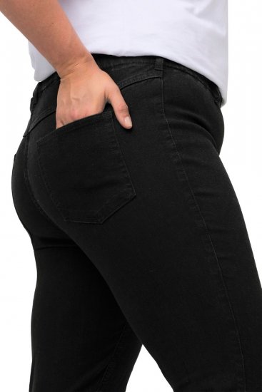 Ulla Popken Denim Look All Elastic Pocket Sienna Jeggings Black - Ulla Popken - Roupa Plus-Size Ulla Popken