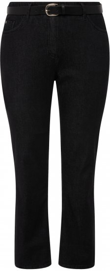 Ulla Popken Sammy Fit Slim Leg Stretch Jeans Black - Jeans & Calças Femininas em Tamanhos Grandes – Plus Size - 