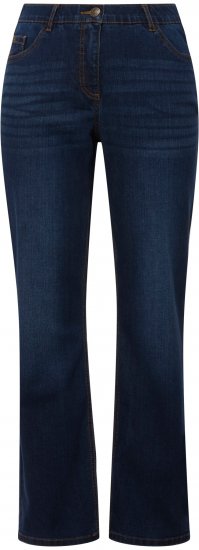 Ulla Popken Straight Leg Mandy Fit Stretch Jeans Blue Denim - Jeans & Calças Femininas em Tamanhos Grandes – Plus Size - 