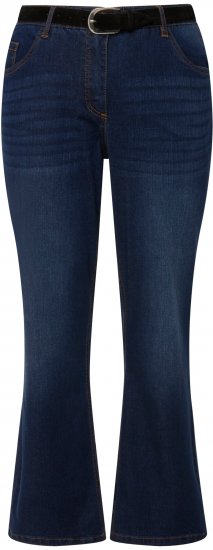 Ulla Popken Straight Leg Mandy Fit Stretch Jeans Blue Denim - Jeans & Calças Femininas em Tamanhos Grandes – Plus Size - 