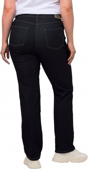 Ulla Popken Straight Leg Mandy Fit Stretch Jeans Dark Blue Denim - Jeans & Calças Femininas em Tamanhos Grandes – Plus Size - 