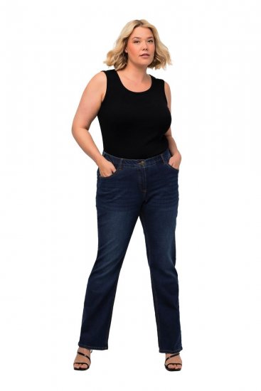Ulla Popken Marie Fit Bootcut Stretch Jeans Blue Denim - Ulla Popken - Roupa Plus-Size Ulla Popken