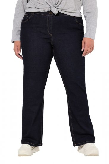 Ulla Popken Marie Fit Bootcut Stretch Jeans Dark Blue Denim - Ulla Popken - Roupa Plus-Size Ulla Popken