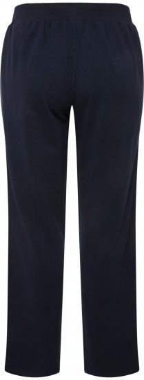 Ulla Popken Side Stripe Adjustable Drawstring Waist Joggers Navy - Jeans & Calças Femininas em Tamanhos Grandes – Plus Size - 