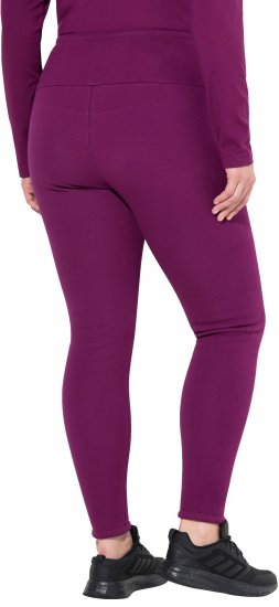 Ulla Popken Faux Fur Lined Stretch Leggings Pink Berry - Jeans & Calças Femininas em Tamanhos Grandes – Plus Size - 
