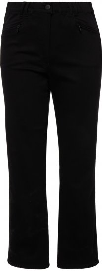 Ulla Popken Basic Mony Tapered Leg Stretch Pants Black - Jeans & Calças Femininas em Tamanhos Grandes – Plus Size - 