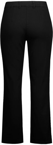 Ulla Popken Basic Mony Tapered Leg Stretch Pants Black - Jeans & Calças Femininas em Tamanhos Grandes – Plus Size - 