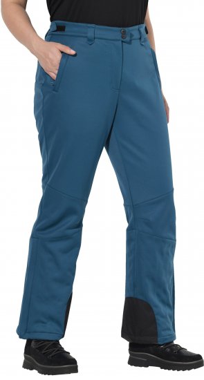 Ulla Popken Water Repellent Softshell Pants Dark Petrol - Jeans & Calças Femininas em Tamanhos Grandes – Plus Size - 