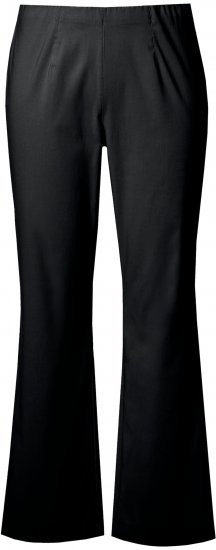 Ulla Popken Bengaline Elastic Waist Thermal Pants Black - Jeans & Calças Femininas em Tamanhos Grandes – Plus Size - 