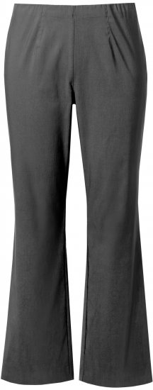 Ulla Popken Bengaline Elastic Waist Thermal Pants Graphite Grey - Jeans & Calças Femininas em Tamanhos Grandes – Plus Size - 