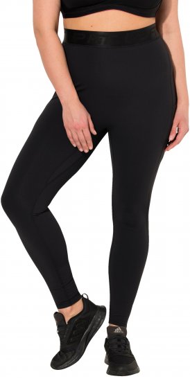 Ulla Popken Lightfit Quick Drying Leggings Black - Jeans & Calças Femininas em Tamanhos Grandes – Plus Size - 