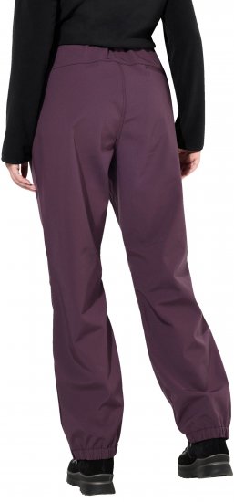 Ulla Popken Softshell Triple Function Fleece Lined Pants Dark Blackberry - Jeans & Calças Femininas em Tamanhos Grandes – Plus Size - 