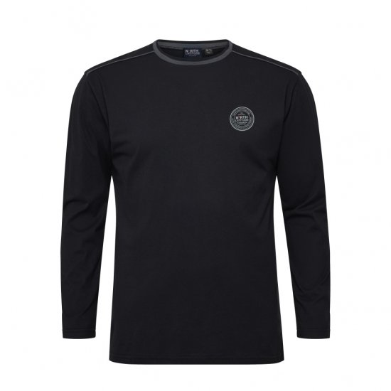 North Latitude Py Jersey O-Neck Long Sleeve Black - T-shirts de manga comprida - T-shirts de manga comprida tamanhos grandes