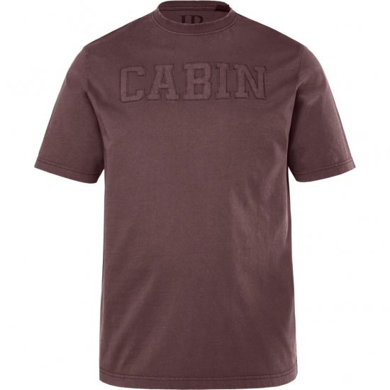JP1880 T-Shirt Short Sleeve Cabin Mahogany Brown - T-shirts - T-shirts Homem Tamanhos Grandes