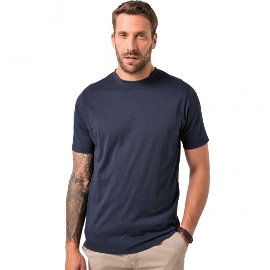 JP1880 T-Shirt Short Sleeve Soft Jersey Navy - T-shirts - T-shirts Homem Tamanhos Grandes
