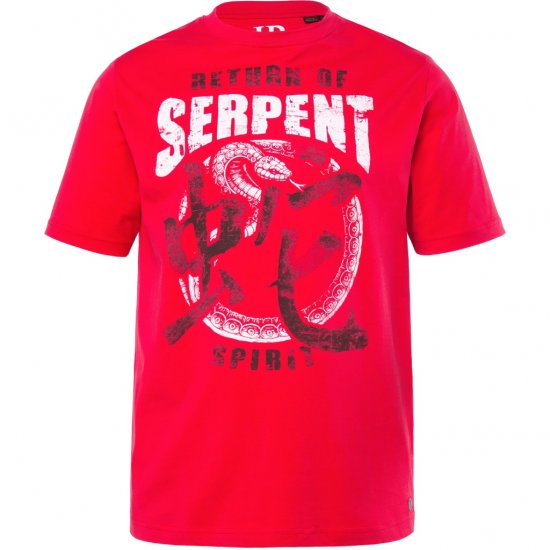 JP1880 T-Shirt Short Sleeve Serpent Red - T-shirts - T-shirts Homem Tamanhos Grandes