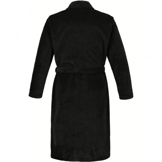 JP1880 Bathrobe with Spacious Patch Pockets Black - Roupa Interior & natação - Roupa interior Homem Tamanhos Grandes