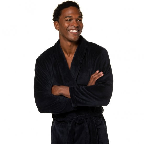 JP1880 Bathrobe with Spacious Patch Pockets Dark Navy - Roupa Interior & natação - Roupa interior Homem Tamanhos Grandes