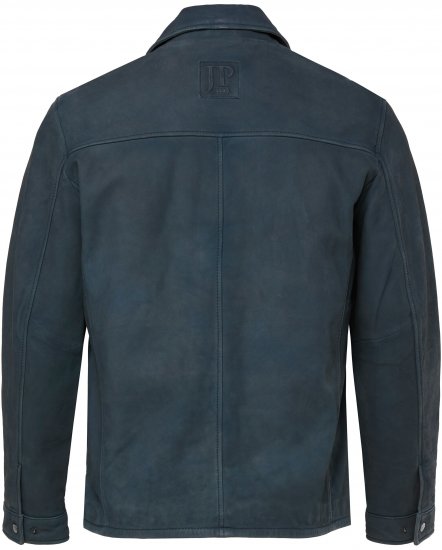 JP1880 Fine Lamb Leather Jacket Deep Sea Blue - Casacos - Casacos Homem Tamanhos Grandes