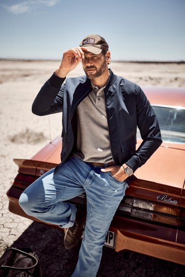 JP1880 Lightweight Blouson Jacket Navy - Casacos - Casacos Homem Tamanhos Grandes