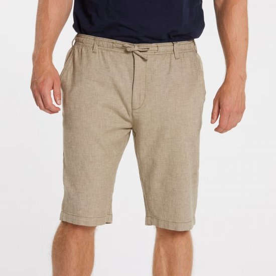 North Latitude 41106 Linen Shorts Beige - Calções - Calções Homem Tamanhos Grandes