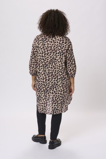 Kaffe Curve Sonna Camisa Com Estampado De Leopardo - Blusas e Túnicas - 