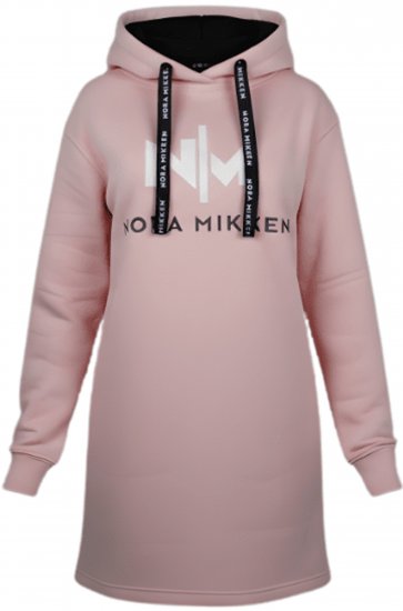 Nora Mikken KADRI WHITE Long Hoodie Pink - ROUPA PARA MULHER XS-XXL - 