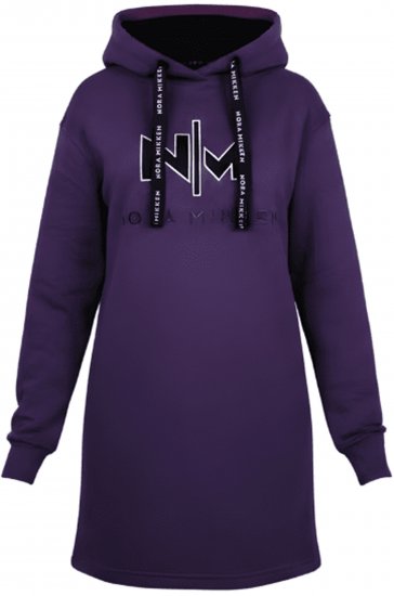 Nora Mikken KADRI WHITE Long Hoodie Purple - Sweatshirt & camisolas com capuz - 