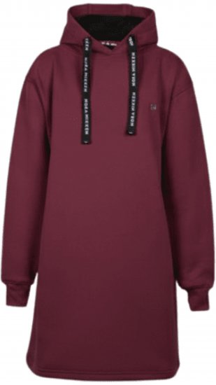 Nora Mikken KRISTINA Long Hoodie Burgundy - Sweatshirt & camisolas com capuz - 