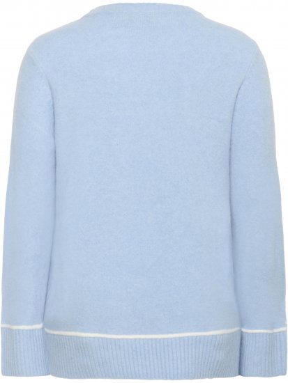Kaffe Curve Jina Knit Pullover Powder Blue Melange - Camisolas de malha - 