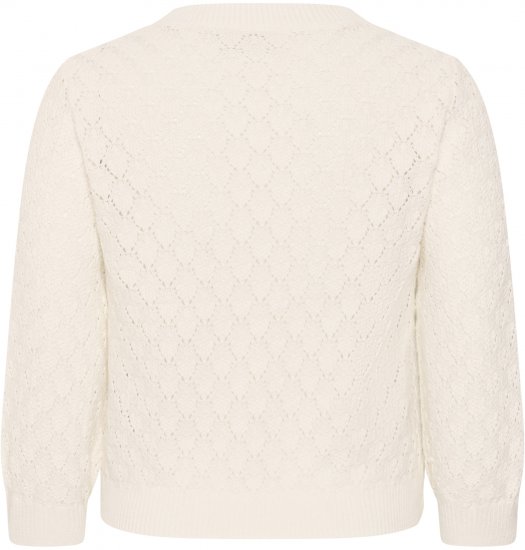 Kaffe Curve Kathrina Pullover White - Camisolas de malha - 