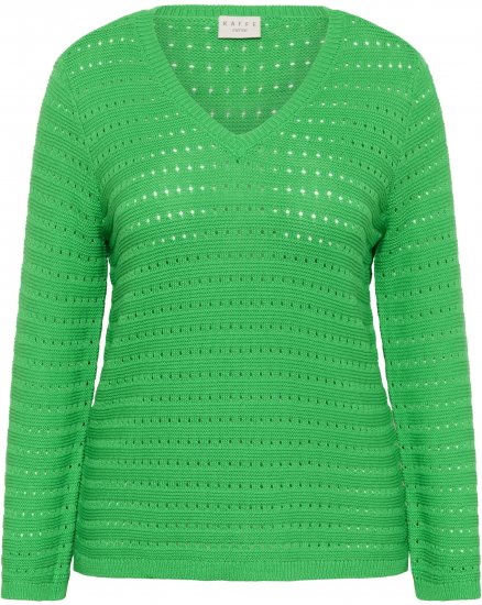 Kaffe Curve Metty Pullover Bright Green - Camisolas de malha - 