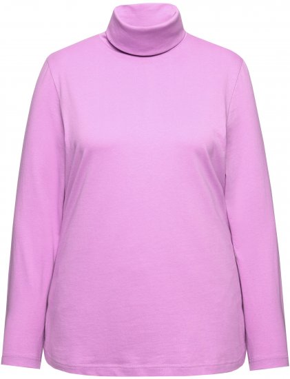 Ulla Popken Basic Long Sleeve Slim Fit Turtleneck Amethyst - Sweatshirts & hoodies - 