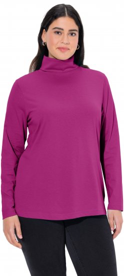 Ulla Popken Basic Long Sleeve Slim Fit Turtleneck Berry - Sweatshirts & hoodies - 