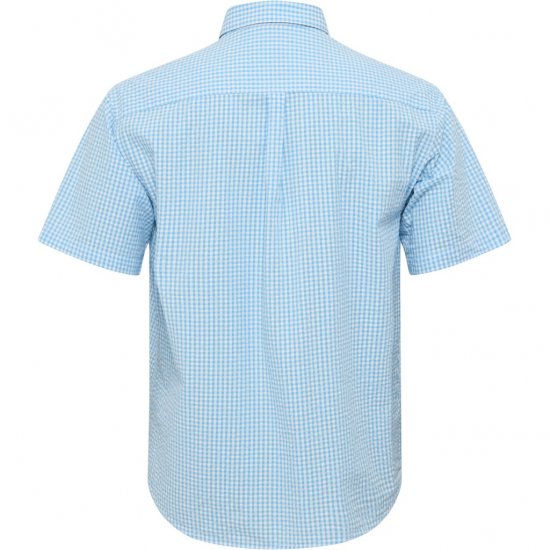 North Latitude Shirt Short Sleeve Turquoise - Camisas - Camisas Homem Tamanhos Grandes