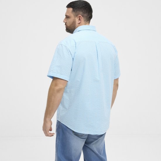 North Latitude Shirt Short Sleeve Turquoise - Camisas - Camisas Homem Tamanhos Grandes