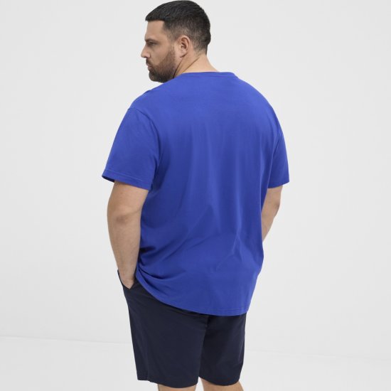 North Latitude T-shirt Printed Short Sleeve Blue - T-shirts - T-shirts Homem Tamanhos Grandes