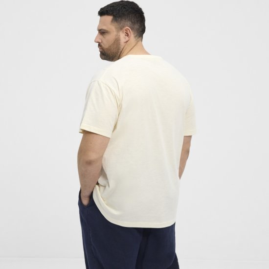 North Latitude T-shirt Printed Short Sleeve Off-White - T-shirts - T-shirts Homem Tamanhos Grandes