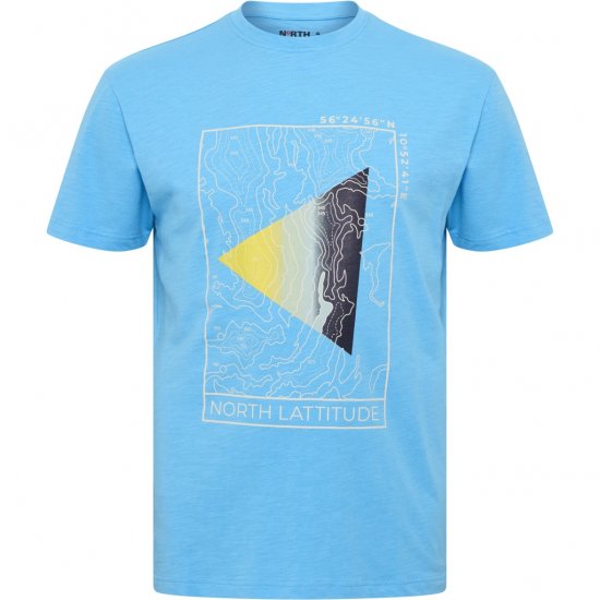 North Latitude T-Shirt Printed Turquoise - T-shirts - T-shirts Homem Tamanhos Grandes