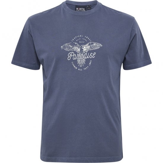 North Latitude T-Shirt Printed Navy - T-shirts - T-shirts Homem Tamanhos Grandes