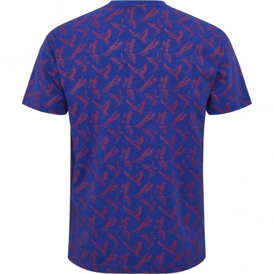 North Latitude T-Shirt Printed Allover Blue - T-shirts - T-shirts Homem Tamanhos Grandes