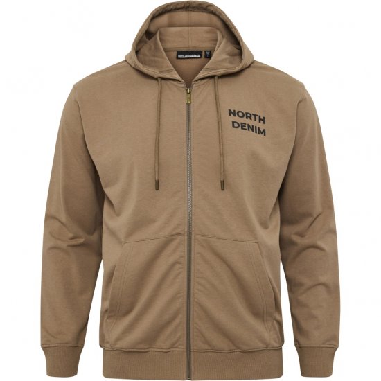 North Latitude Hoodie with Zipper Dark Sand TALL - TALL camisolas - 
