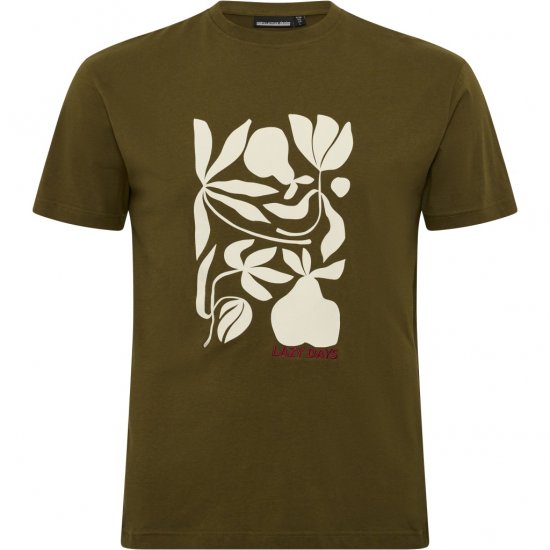 North Latitude T-Shirt Lazy Days Green - T-shirts - T-shirts Homem Tamanhos Grandes