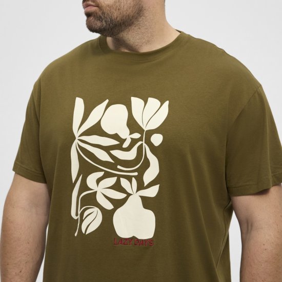 North Latitude T-Shirt Lazy Days Green - T-shirts - T-shirts Homem Tamanhos Grandes