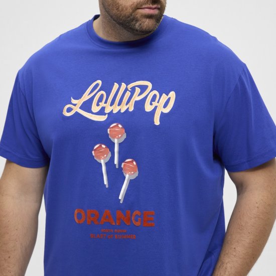 North Latitude T-Shirt Lollipop Blue - T-shirts - T-shirts Homem Tamanhos Grandes