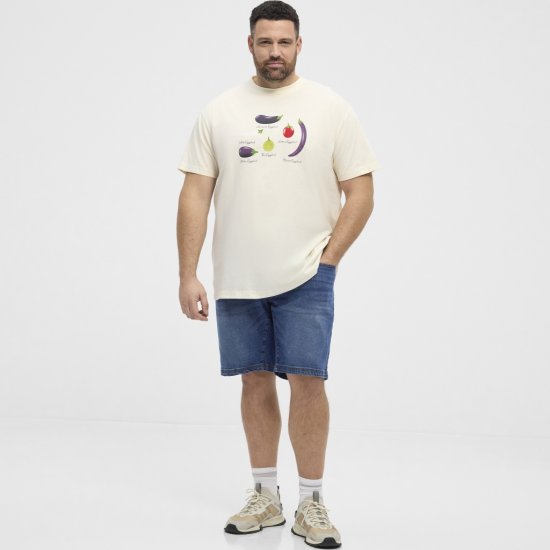 North Latitude T-Shirt Eggplant Off-White - T-shirts - T-shirts Homem Tamanhos Grandes